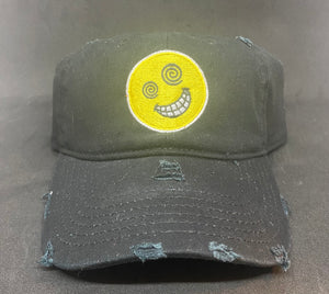 Black "Yellow Emoji" Dad Hat