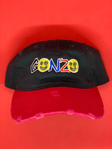 Black W/ Red Brim "Gonzo" Dad Hat